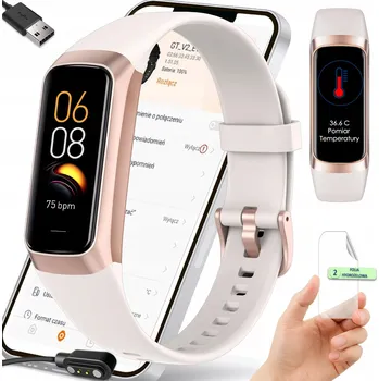Chytré hodinky Chytrý náramek Smart-Trend Smartband Active+ béžový