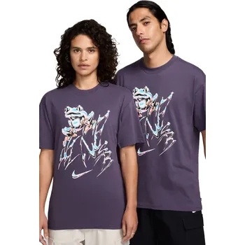 Pánské tričko Tričko Nike SB M90 Skate Lazy Gawd Dark Raisin, - XL