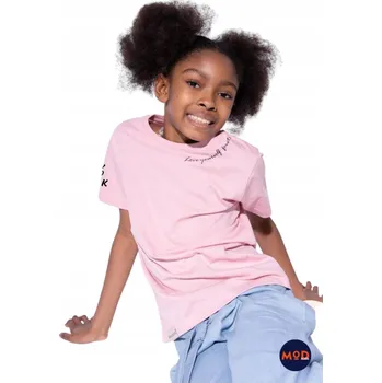 Dívčí tričko DÍVČÍ TRIČKO WF BAVLNA RŮŽOVÉ 140