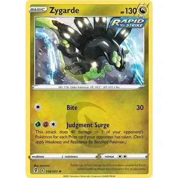 Sběratelská karetní hra Zygarde 118/203 - Evolving Skies Typ karty: Reverse Holo
