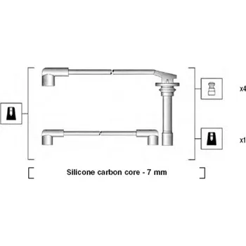 Zapalovací kabel Sada kabelů pro zapalování, 941295030852