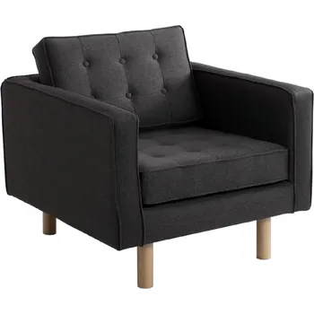 Křeslo Nordic Design Antracitově šedé látkové křeslo Emmet