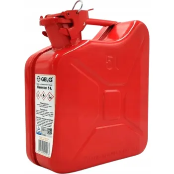 Kanystr Kovový kanystr 5 L ČERVENÝ (RAL 3020)