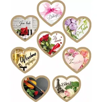 Čokoláda Nugátové srdíčko Přání 24g (Nugátové srdíčko Přání 24g)