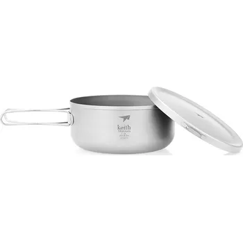 Kempingové nádobí Keith Titanium® Titanové nádobí Lunch Box Keith® 1 l, Barva: Stříbrná