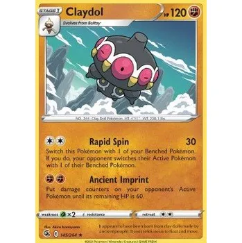 Sběratelská karetní hra Pokémon FST 145/264 Claydol - Fusion Strike Stav: Near Mint, Verze: NORMAL