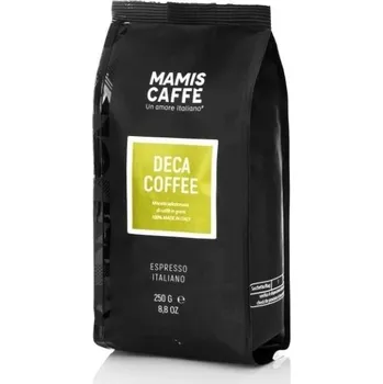 Káva Mamis Caffé Decaf Coffee nízkokofeinová zrnková káva 250 g