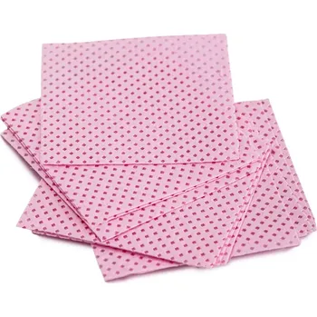 Perforované bezprašné tamponky na nehty Staleks Expert – růžové, 400 ks (Bezprašná buničina na nehty - růžové tamponky, 400 ks)