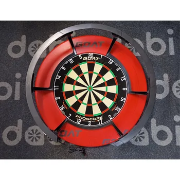 Terč na šipky Goat set TRIPLE - terč Proscore + okruží Red 024 + Saturn 5/6