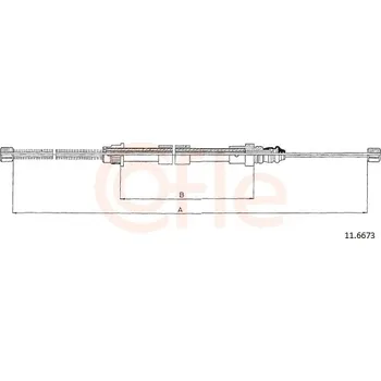 Lanko parkovací brzdy Tazne lanko, parkovaci brzda, 11.6673