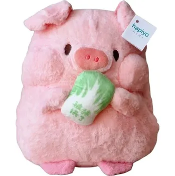 plyšák Plyšák prasátko kulička s kapustou 33 cm
