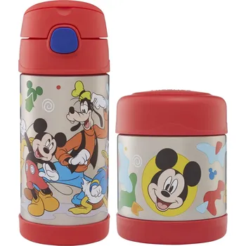 Kojenecká láhev THERMOS Sada láhve na pití s motivy Disney a dětské jídelní misky s motivem Disney, Mickey, 2dílná