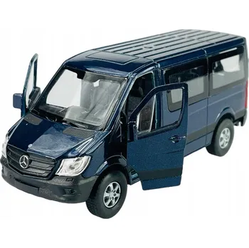 autíčko WELLY MERCEDES-BENZ SPRINTER TRAVELINER MODRÝ 1:34 NOVÝ KOVOVÝ MODEL