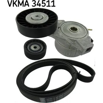 Sada zebrovanych klinovych remenu, VKMA 34511