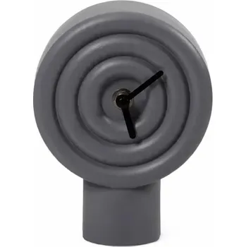 Hodiny Stolní keramické hodiny 16 cm 1xAA šedá