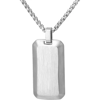 Náhrdelník Manoki Náhrdelník Dario - chirurgická ocel, vojenská (psí) známka WA612S Stříbrná 65 cm