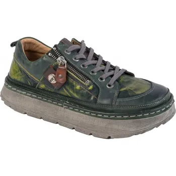 Dámské polobotky LESTA Polobotky 2581-0001 zelená stíraná Velikost: 37