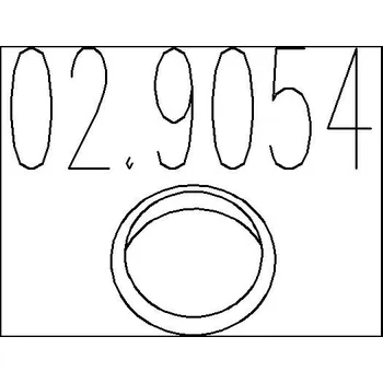 Těsnění výfuku Těsnění, výfuková trubka, 02.9054