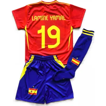 JAKS Dětský fotbalový dres s podkolenkami Lamine Yamal Španělsko Rozměry: 164