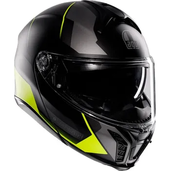 Helma na motorku AGV TOURMODULAR E2206 MULTI MPLK PERCEPTION BLACK/YEL vel. L