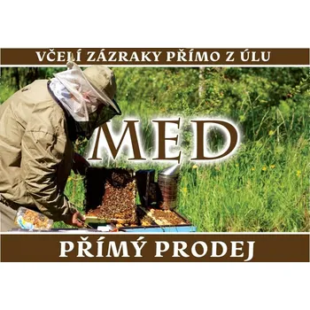 Kancelářský nábytek Střední PVC tabule 420x295 mm - med z vlastní včelnice, přímý prodej 7340