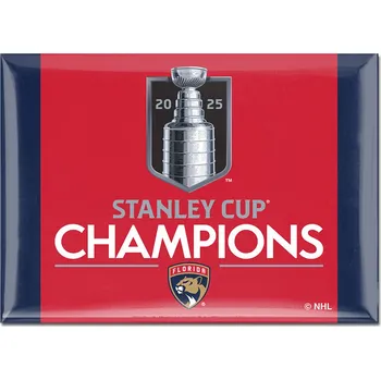 Dekorativní magnet Fanatics Magnet na lednici Florida Panthers NHL 2025 Stanley Cup Champions