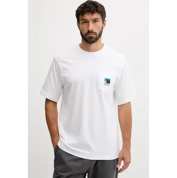 Bavlněné tričko The North Face NF0A8E3MFN41 bílá 00X, vel. L