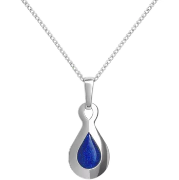 Náhrdelník Yoowey Přívěsek s řetízkem stříbrný kapka KO6038_CU035_45_A
