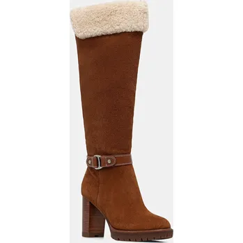 Dámské kozačky Semišové boty Lauren Ralph Lauren Tasha Tl Hl 802977893002.200 hnědá 88X, EUR 38