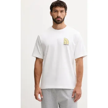 Bavlněné tričko The North Face NF0A8F2RFN41 béžová 01X, vel. XL