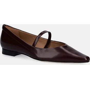 Dámské baleríny Kožené baleríny BOSS Charlize fialová barva, 50553005 50553005.557 49X, EUR 38