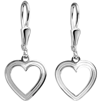 Náušnice Yoowey Náušnice stříbrné srdce NA6064