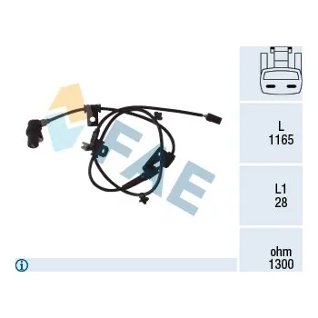 Čidlo automobilu Snímač, počet otáček kol, 78078