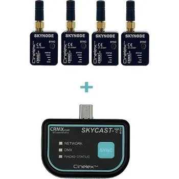 Studiové světlo Cinelex SkyCast C-RDM a 4x Skynode