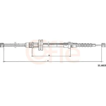 Lanko parkovací brzdy Tazne lanko, parkovaci brzda, 11.6821