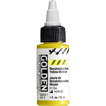 Výtvarná barva Golden Artist Colors High Flow Akrylová barva Benzimidazolone Yellow Medium 30 ml 1 ks