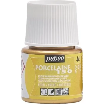 Speciální výtvarná barva Barva na porcelán vypalovací PORCELAIN 150-barva GOLD č.44 objem 45ml
