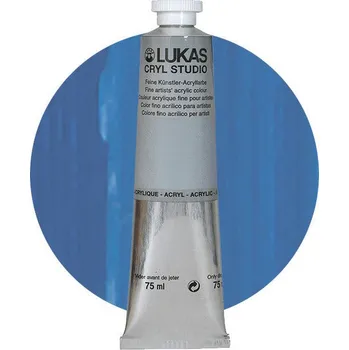 Vodová barva Lukas Cryl Studio Akrylová barva Cerulean Blue 75 ml 1 ks