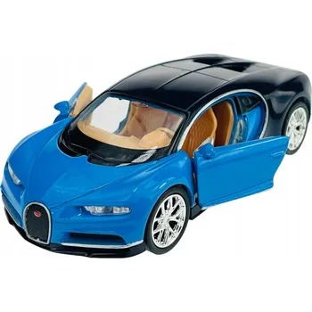 autíčko WELLY BUGATTI CHIRON MODRÝ 1:34 NOVÝ KOVOVÝ MODEL 43738