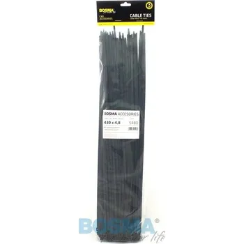 Organizace kabelů Stahovací pásky černé - 430 x 4,8, 5480