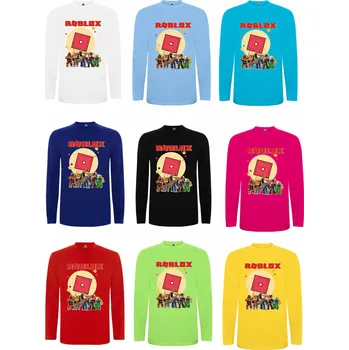 Dětská móda Tričko s dlouhým rukávem Roblox Barva: Tyrkys