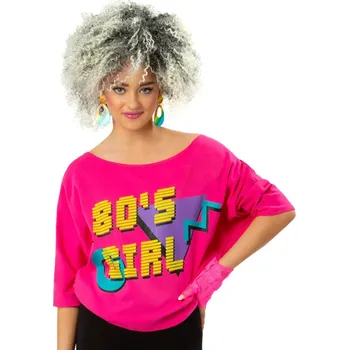 SmiffysDámské retro tričko - 80’s Girl Velikost: S 36 - 38