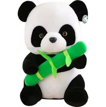 plyšák Plyšák velká PANDA s bambusem 40 cm