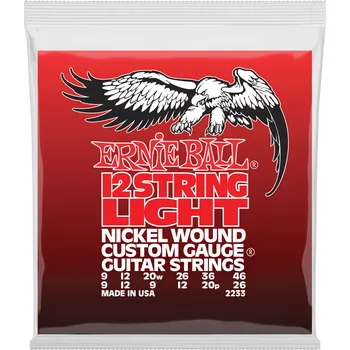 Strunný nástroj Ernie Ball 2233 12 string Nickel Wound Struny pro elektrickou kytaru