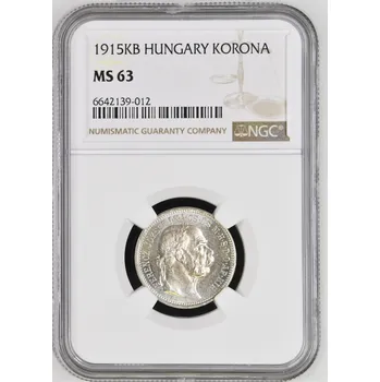 Mincovna Kremnica 1 koruna 1915 KB NGC MS 63 5 g