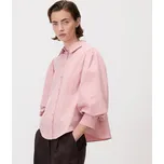 Reserved - Košile s balónkovými rukávy - pastelově růžová - 050IC-03X - 050IC-03X-L