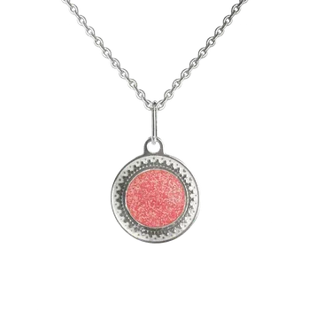 Náhrdelník Yoowey Přívěsek s řetízkem stříbrný slunce KO1113_BRILL030_45