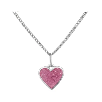 Náhrdelník Yoowey stříbrný přívěsek s řetízkem srdce KO1119_CU035_40