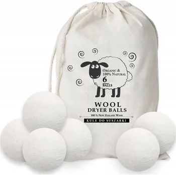Koule do sušičky VLNĚNÉ KOULE ZMĚKČUJÍCÍ DO SUŠIČKY PRÁDLA PRO SUŠENÍ OBLEČENÍ XXL 6 KS