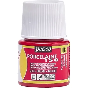 Speciální výtvarná barva Pébéo Porcelaine 150 Barva na porcelán Scarlet Red 45 ml 1 ks